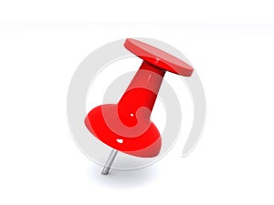 Red push pin