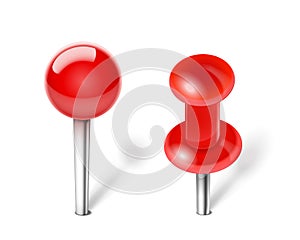 Red Push pin photo