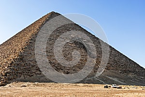 Red pyramid in Dahshur, Cairo, Egypt