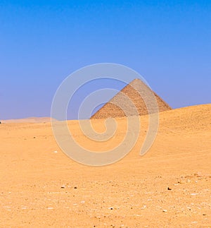 Red pyramid at Dahshur, Cairo, Egypt