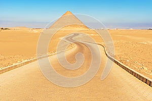 Red pyramid in Dahshur, Egypt