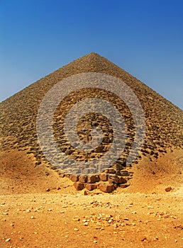 Red pyramid of Sneferu at Dahshur, Cairo, Egypt