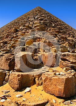 Red pyramid of Sneferu at Dahshur, Cairo, Egypt