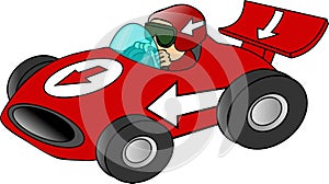 Red Race Car