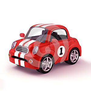 Red racing car