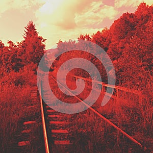 Red railroad