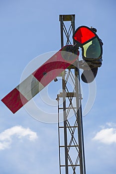 Red Railway Signal