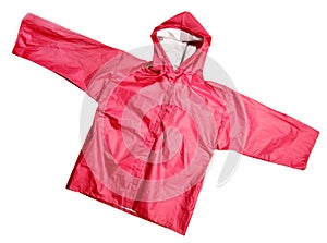 Red raincoat