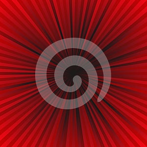 Red ray burst background - vector graphic design