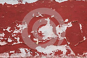 Red Real Wood Texture Background. Vintage and Old