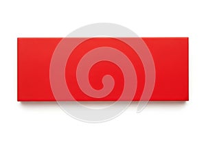 Red rectangle with white border and shadow
