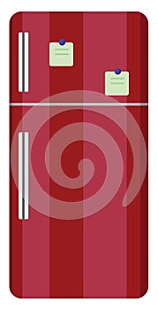 Red refridgerator, icon