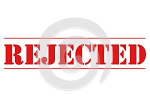 RED REJECTED STENCIL