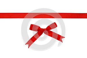 Red rep ribbon and bow