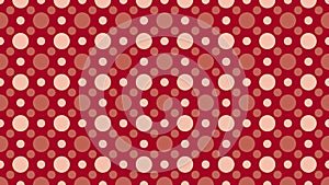 Red Retro Circles Background Pattern