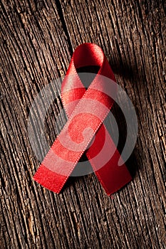 Red ribbon aids awareness