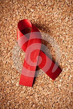 Red ribbon aids awareness