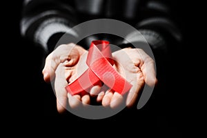 Red ribbon awareness img