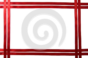 Red ribbon border