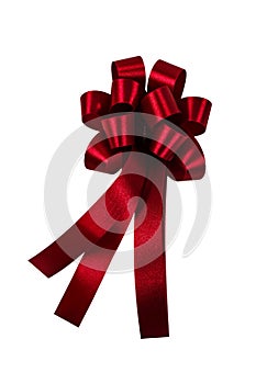 Red ribbon isolated