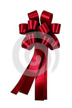 Red ribbon isolated