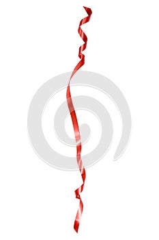 Red ribbon isolated