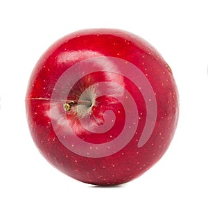 Red ripe apple close-up