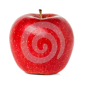 Red ripe apple close-up