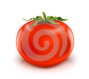 Red ripe tomato