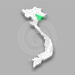 Red River Delta region location within Vietnam map