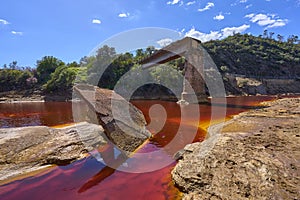 Red river ofRio Tinto, Andalusia, Spain