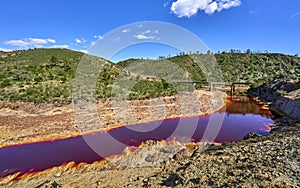 Red river ofRio Tinto, Andalusia, Spain