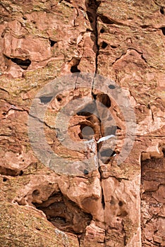 Red rock background texture