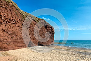 Red rock beach near Dawlish Warren Devon