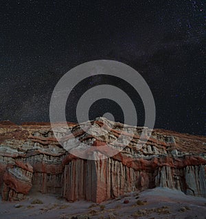 Red Rock Canyon and Milky Way