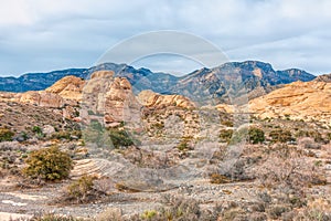 Red Rock Canyon National Conservation Area in winter.Nevada.USA