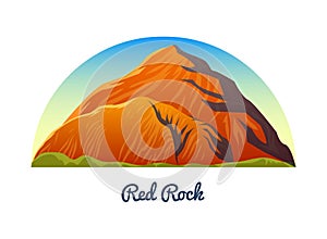 Red Rock Canyon, Nevada. Mountains Peaks, landscape early in a daylight. travel or camping, climbing. Outdoor hill tops.