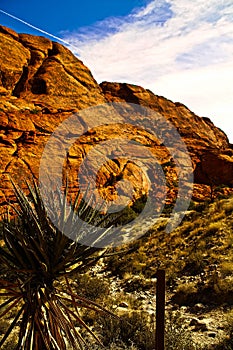 Red Rock Canyon State Park features scenic desert cliffs, buttes and spectacular rock formations