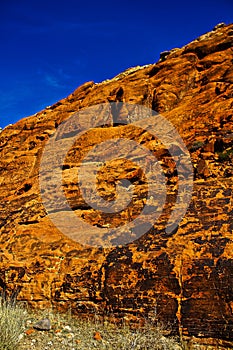 Red Rock Canyon State Park features scenic desert cliffs, buttes and spectacular rock formations