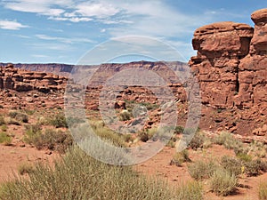 Red Rock Cliffs of Canyon Rims Recreation Area