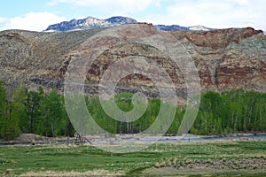 Red Rock Cliffs at Challis, Idaho