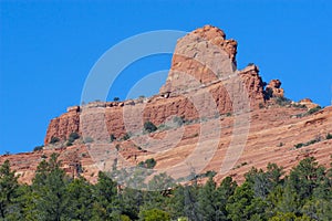 Red rock formation