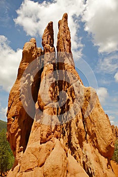 Red rock formation