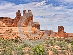 Red Rock Formation, Arches National Park, Utah