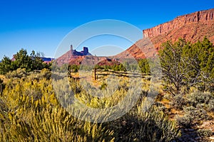 Red Rock Formation in the Castle Valley