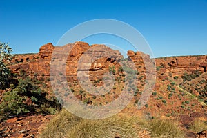 Red rock formations in Kings Canyon, Red Center, Australia