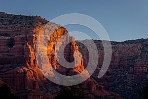 Red Rock Formations at Sunrise