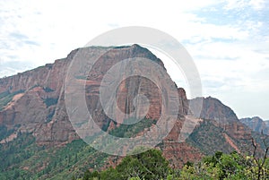 Red Rock Landscape in Colob Canyon, Zion National Park, Utah