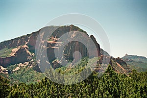 Red Rock Mountain Landscape at Colob Canyon in Zion National Park, Utah