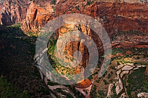 Red Rock Mountains in Zion National Park,Utah